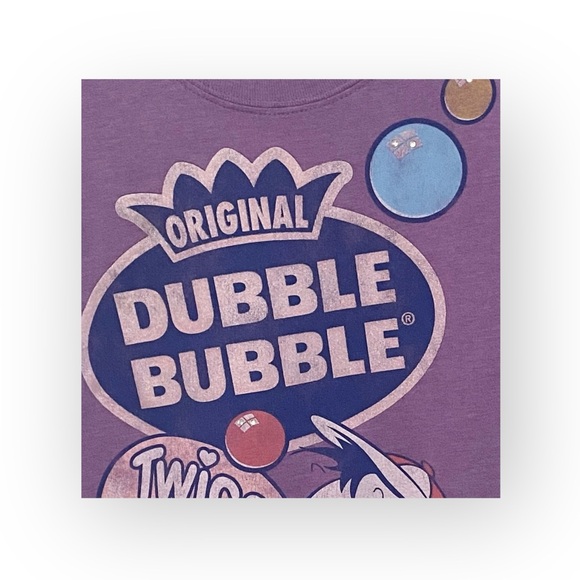 new Garan-Tees  Girls Dubble Bubble Glitter Tee  Lavender  Girls Large 10 12 - Picture 12 of 16